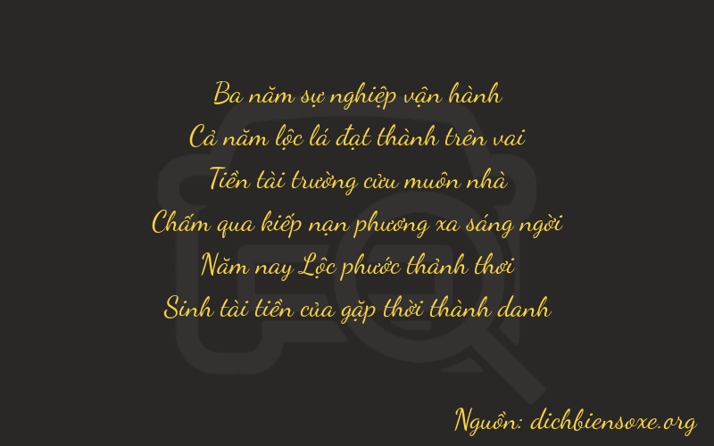 Thơ dịch biển số xe 35955
