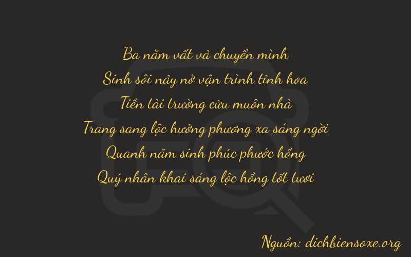 Thơ dịch biển số xe 35956