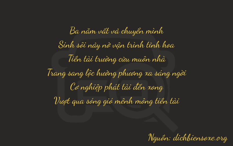 Thơ dịch biển số xe 35983
