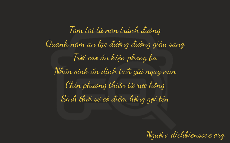 Thơ dịch biển số xe 35995