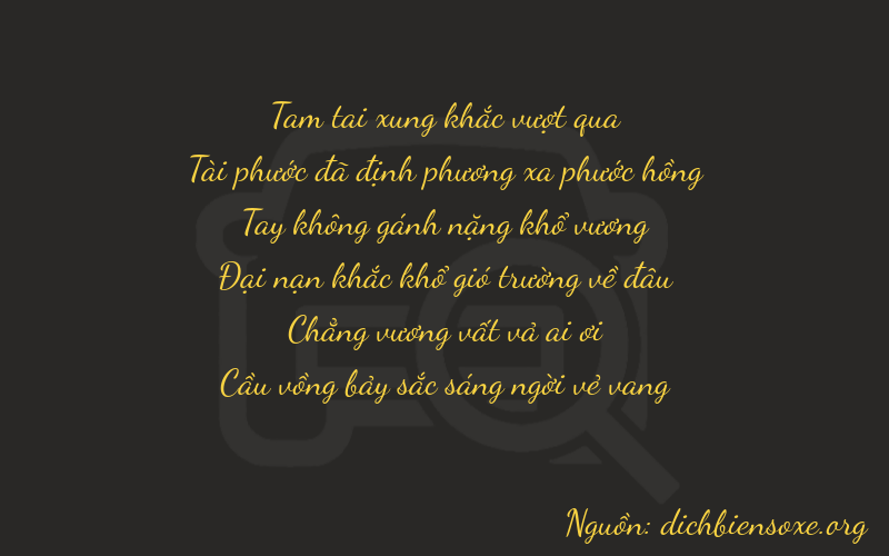 Thơ dịch biển số xe 36007