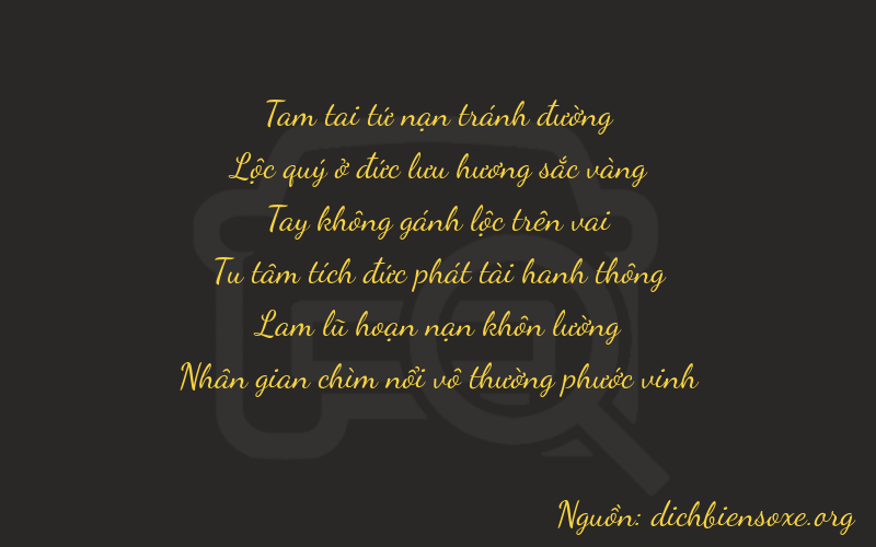 Thơ dịch biển số xe 36014