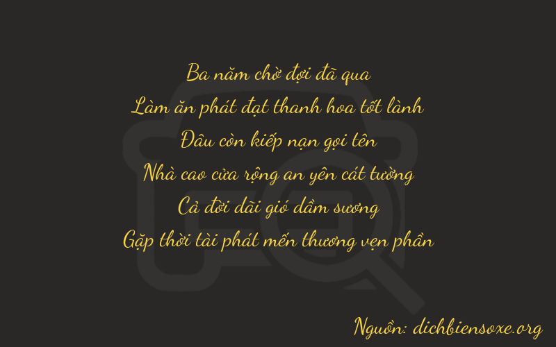 Thơ dịch biển số xe 36018