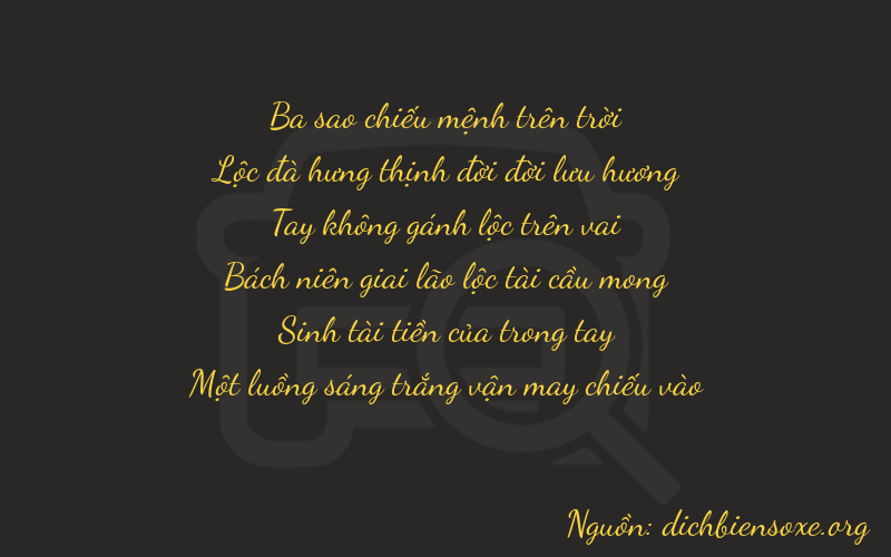 Thơ dịch biển số xe 36031