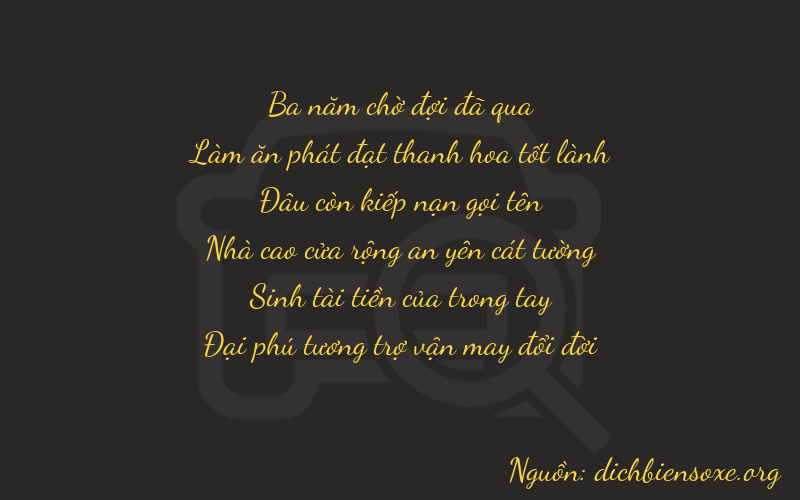 Thơ dịch biển số xe 36036