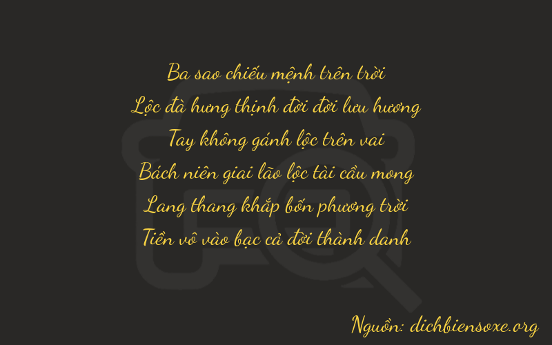 Thơ dịch biển số xe 36040