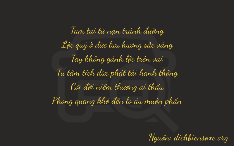 Thơ dịch biển số xe 36041