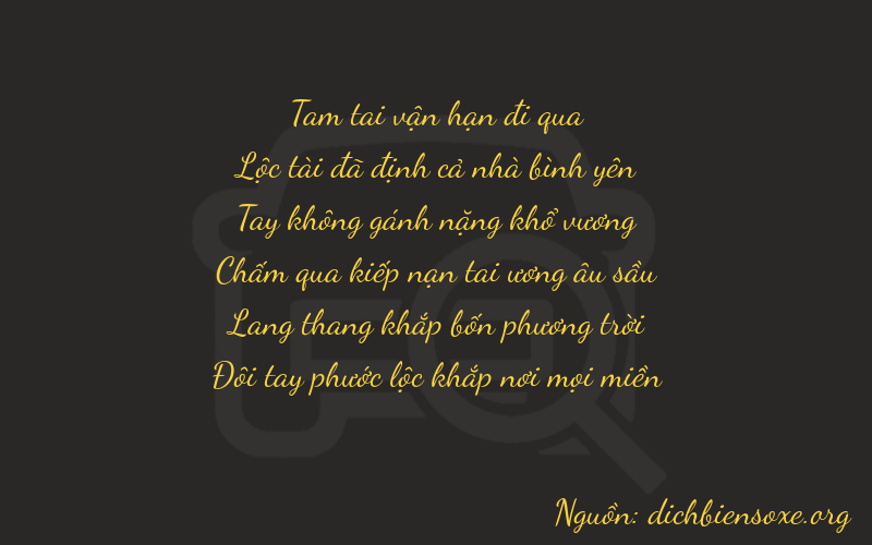 Thơ dịch biển số xe 36042