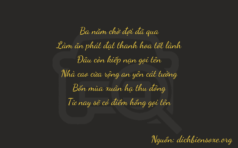 Thơ dịch biển số xe 36045