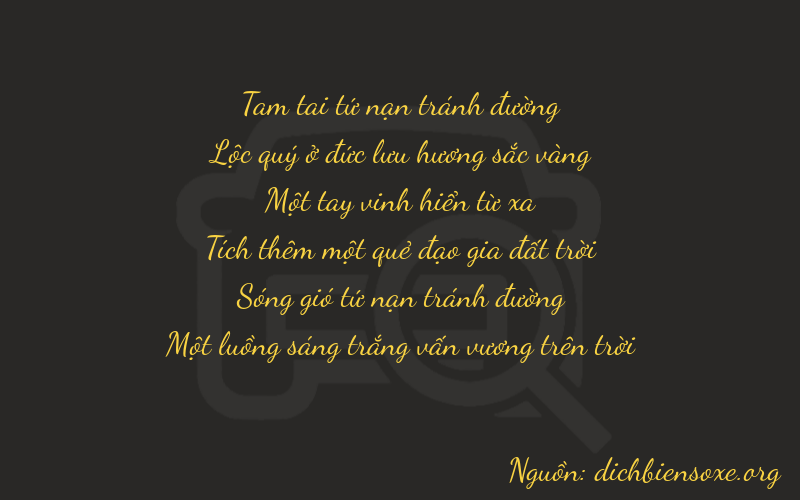 Thơ dịch biển số xe 36131