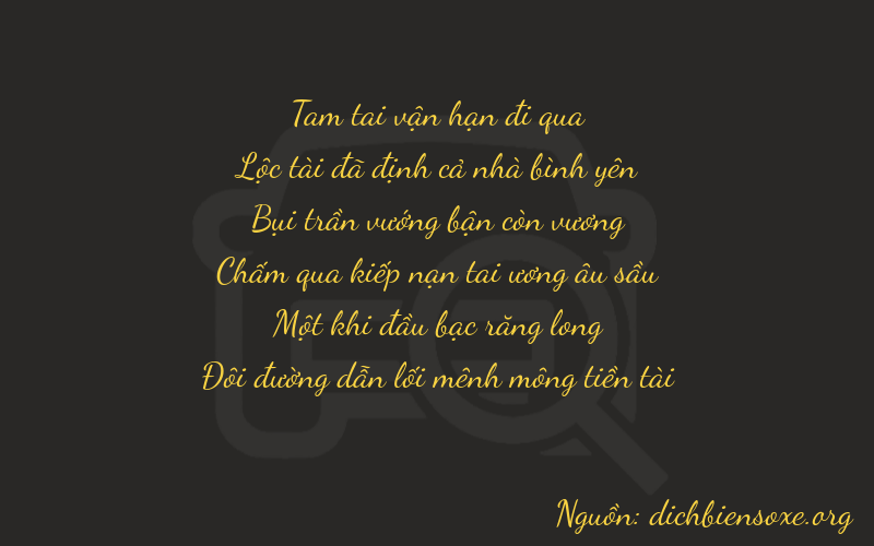 Thơ dịch biển số xe 36312