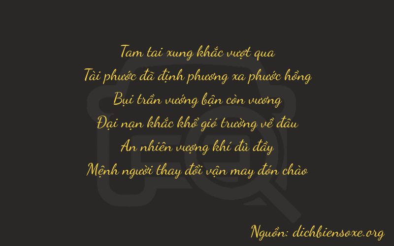 Thơ dịch biển số xe 36313