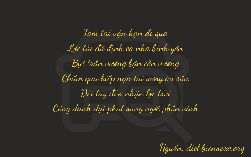 Thơ dịch biển số xe 36321