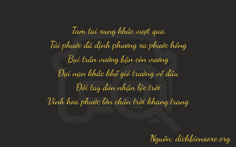 Thơ dịch biển số xe 36322