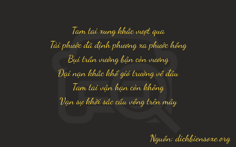 Thơ dịch biển số xe 36331