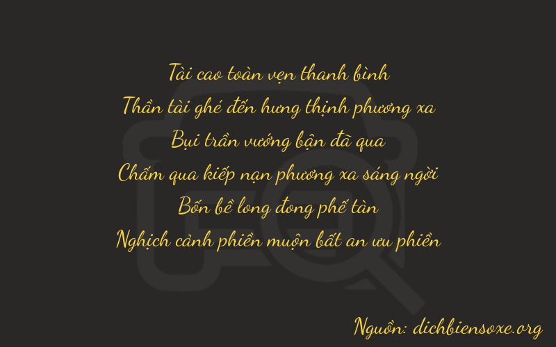 Thơ dịch biển số xe 36341