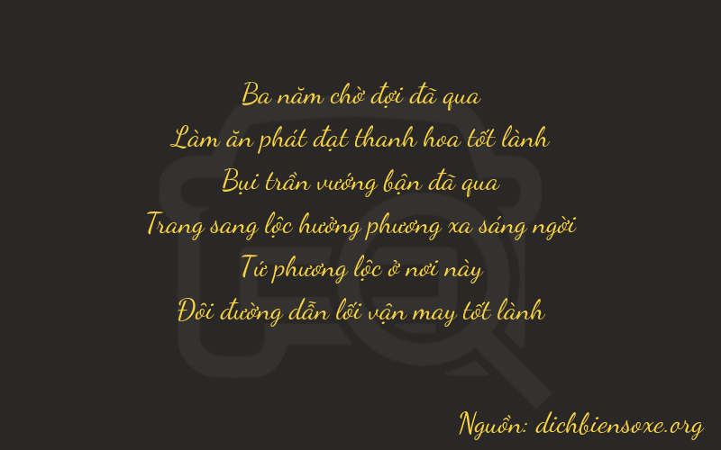 Thơ dịch biển số xe 36342