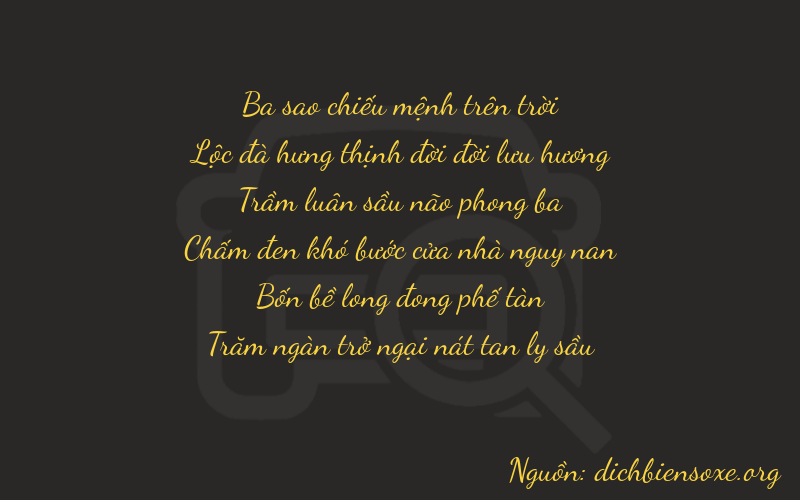 Thơ dịch biển số xe 36346