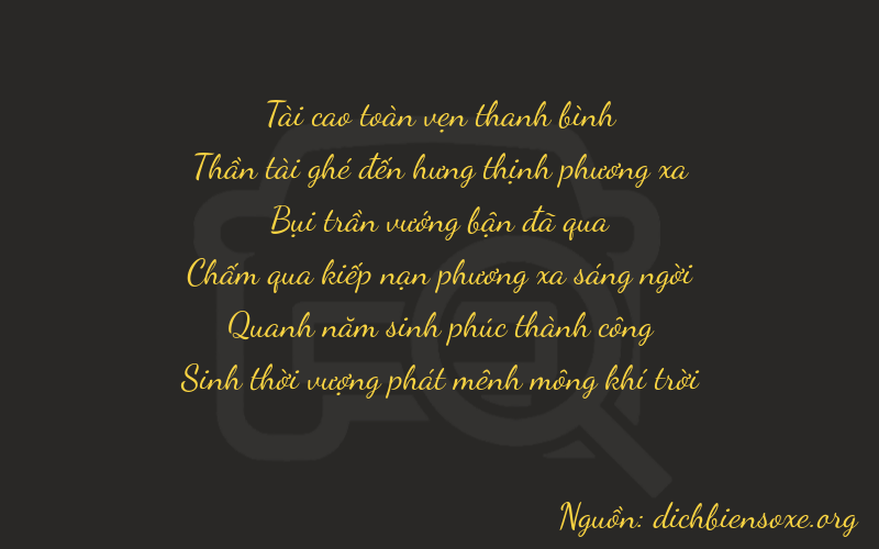 Thơ dịch biển số xe 36350