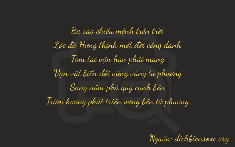 Thơ dịch biển số xe 36354