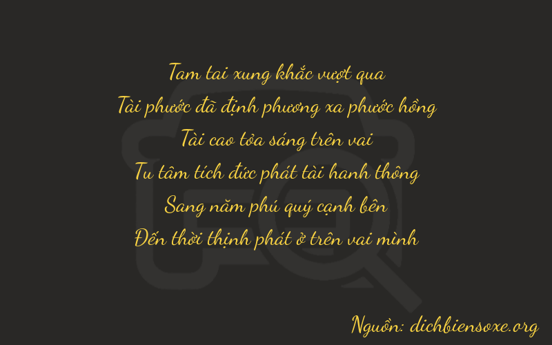 Thơ dịch biển số xe 36358