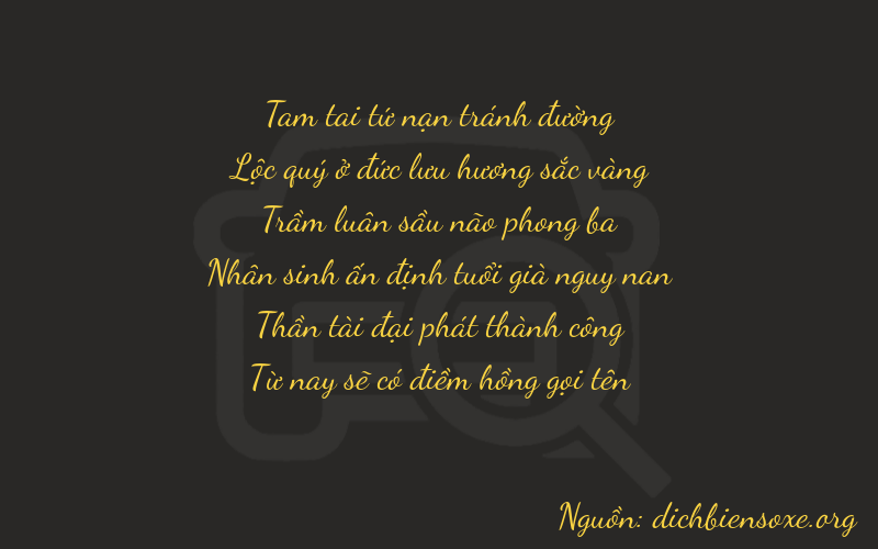 Thơ dịch biển số xe 36365