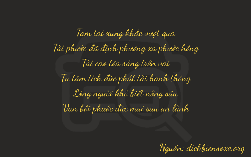 Thơ dịch biển số xe 36367
