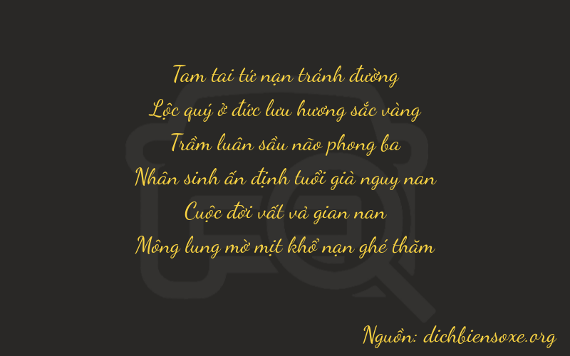 Thơ dịch biển số xe 36374