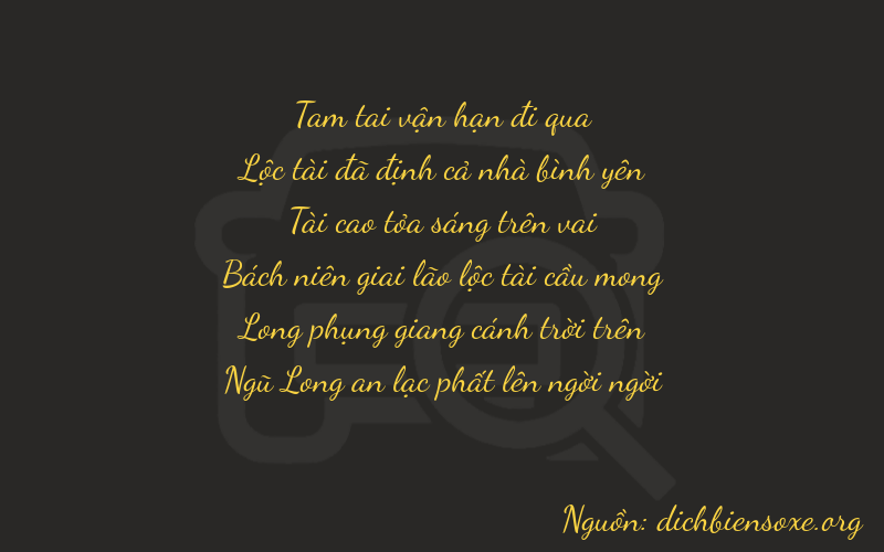 Thơ dịch biển số xe 36375