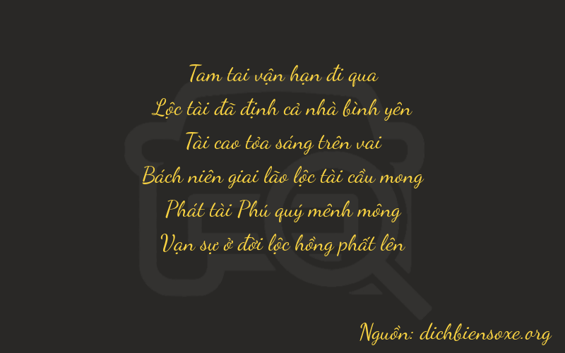 Thơ dịch biển số xe 36384