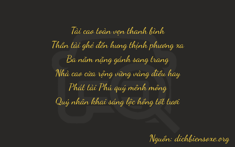 Thơ dịch biển số xe 36386
