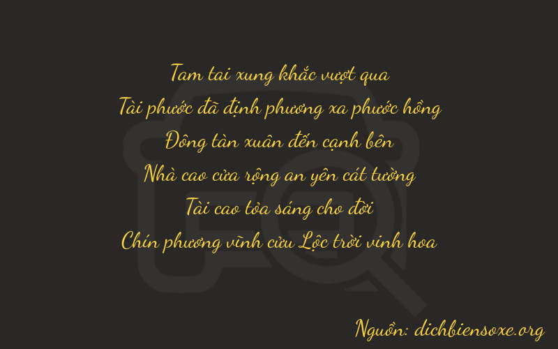 Thơ dịch biển số xe 36439