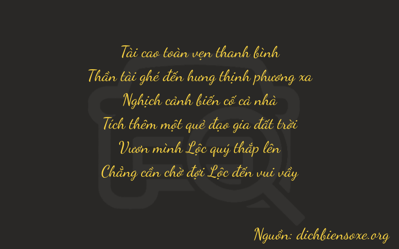 Thơ dịch biển số xe 36440