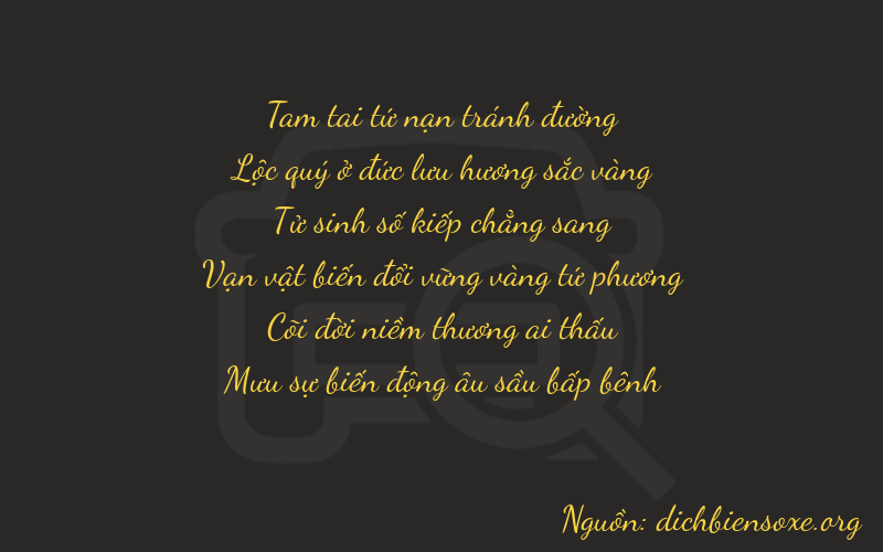 Thơ dịch biển số xe 36446