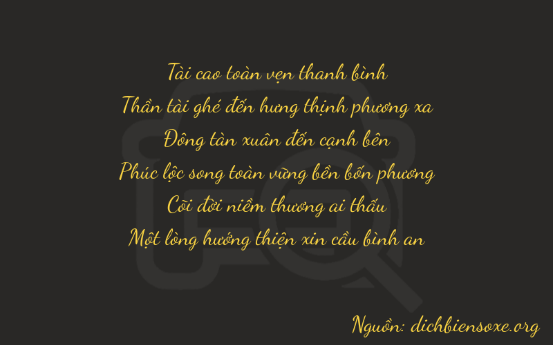 Thơ dịch biển số xe 36449