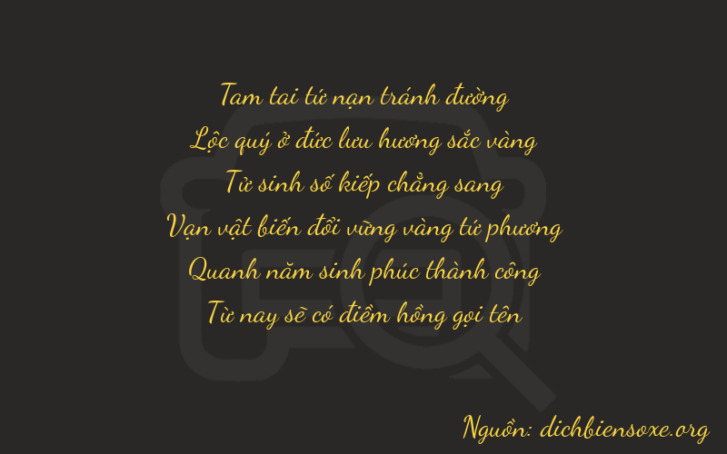 Thơ dịch biển số xe 36455