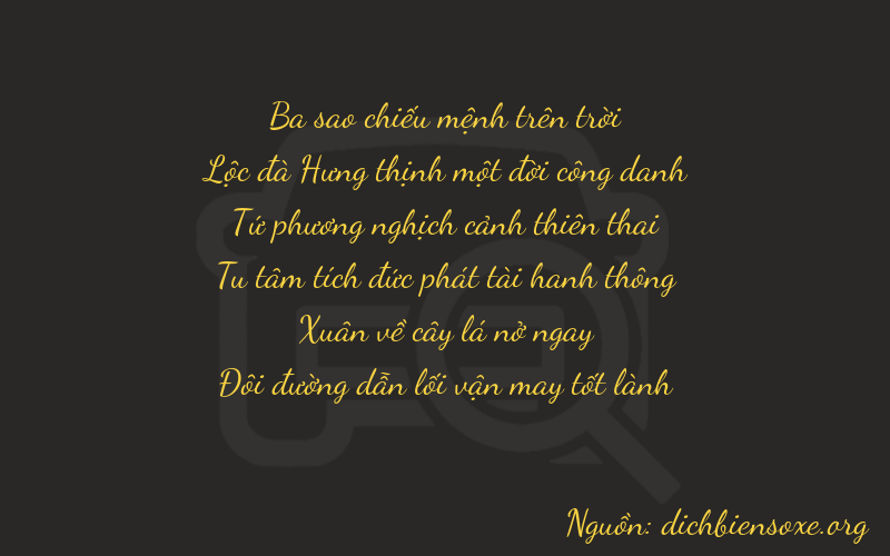 Thơ dịch biển số xe 36462