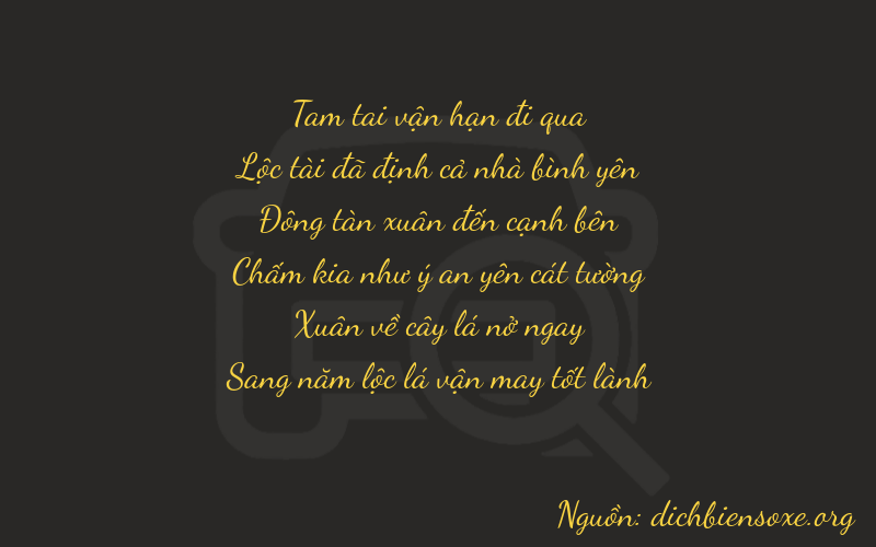 Thơ dịch biển số xe 36465