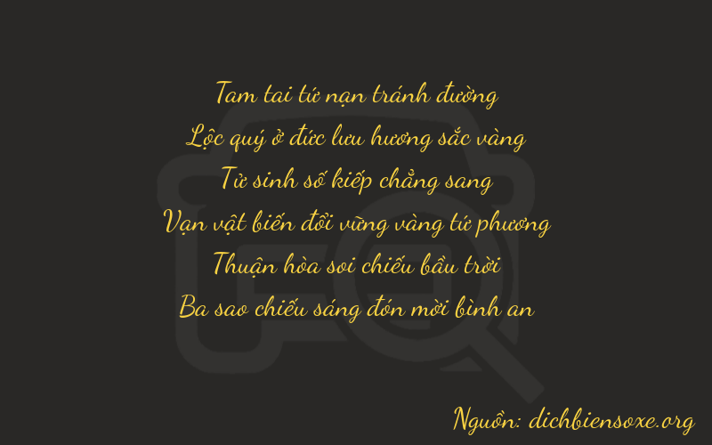 Thơ dịch biển số xe 36473