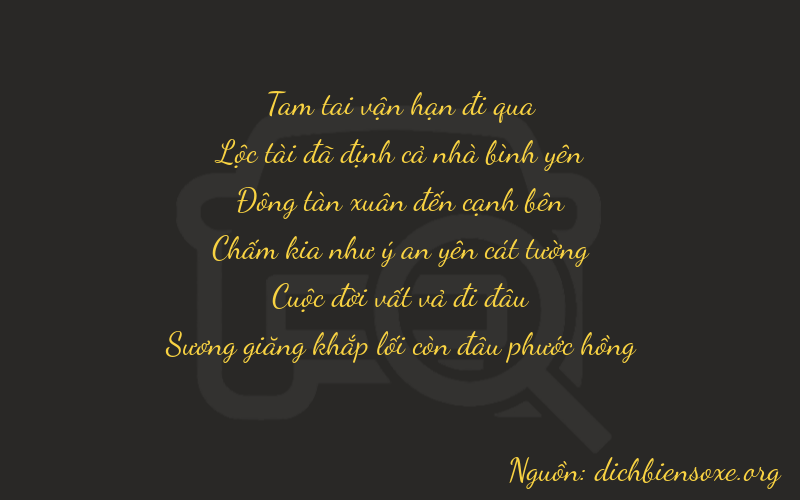 Thơ dịch biển số xe 36474