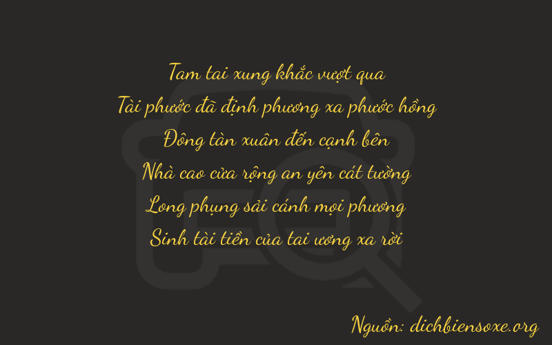 Thơ dịch biển số xe 36475