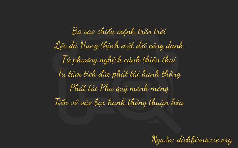 Thơ dịch biển số xe 36480