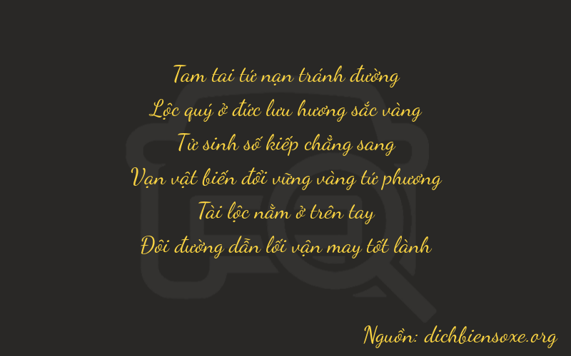 Thơ dịch biển số xe 36482