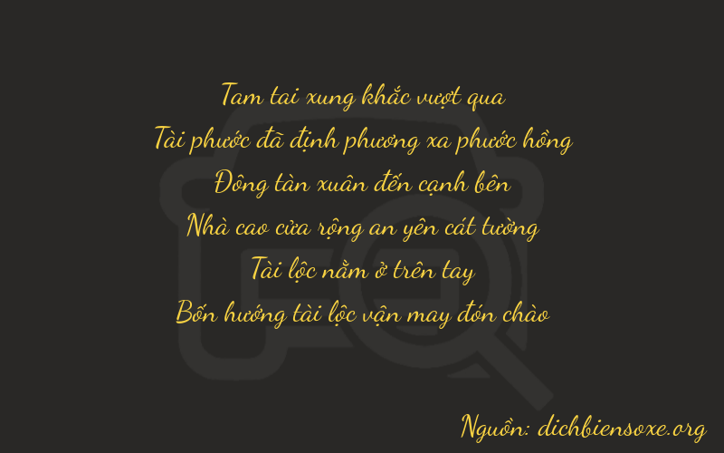 Thơ dịch biển số xe 36484