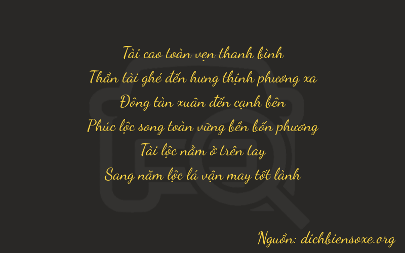 Thơ dịch biển số xe 36485