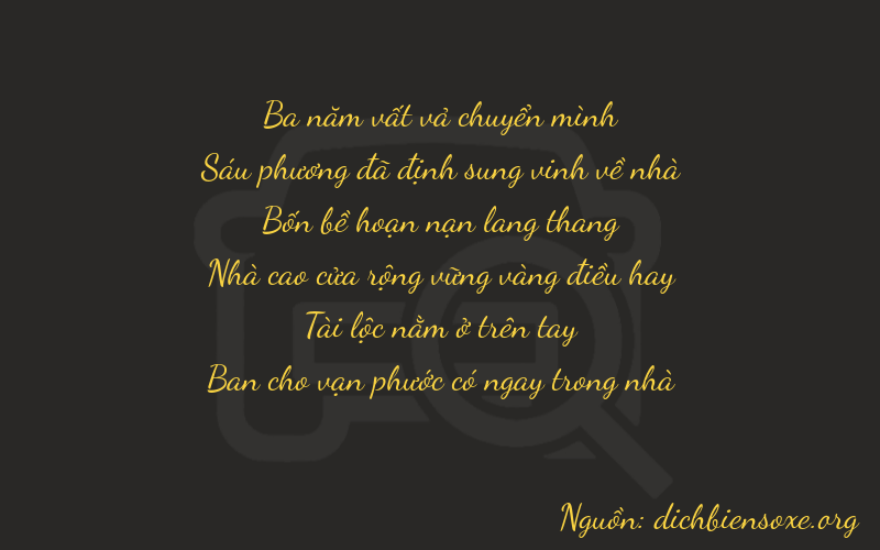 Thơ dịch biển số xe 36488