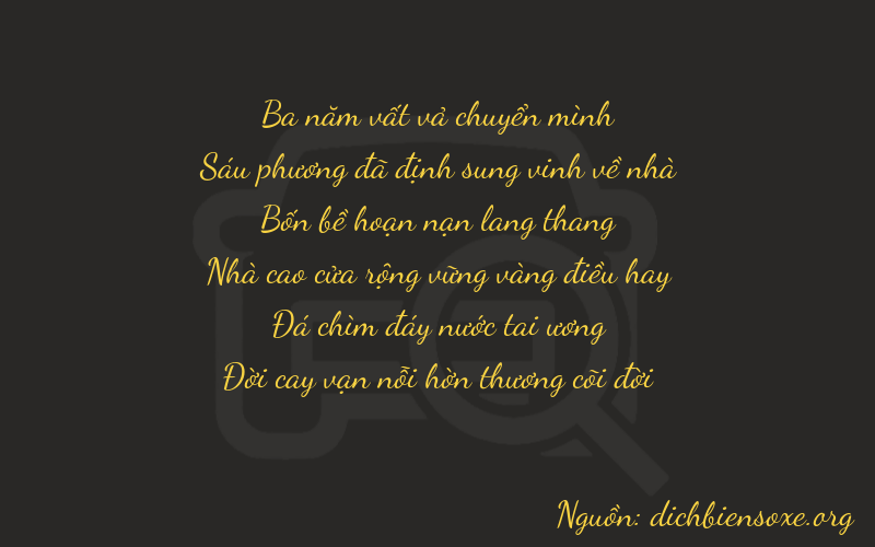 Thơ dịch biển số xe 36497