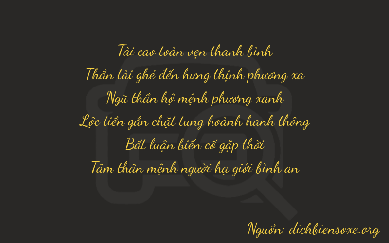 Thơ dịch biển số xe 36503
