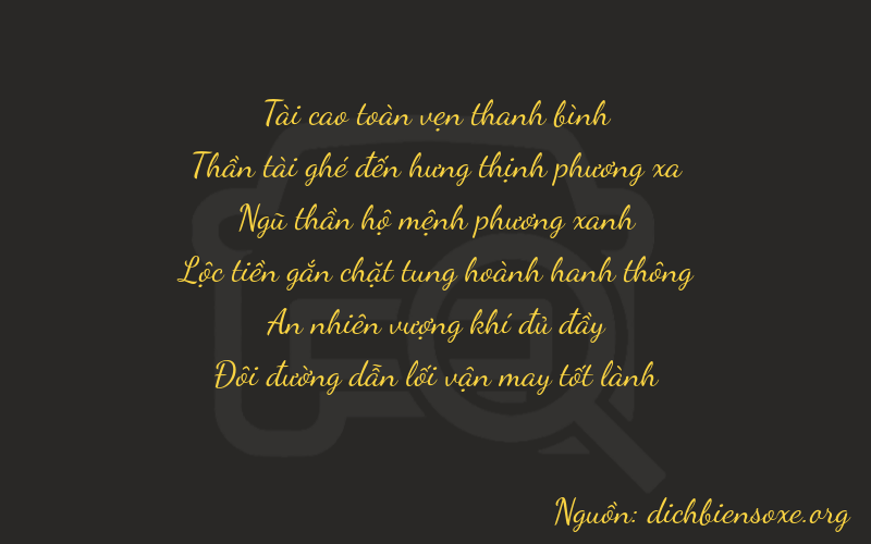 Thơ dịch biển số xe 36512