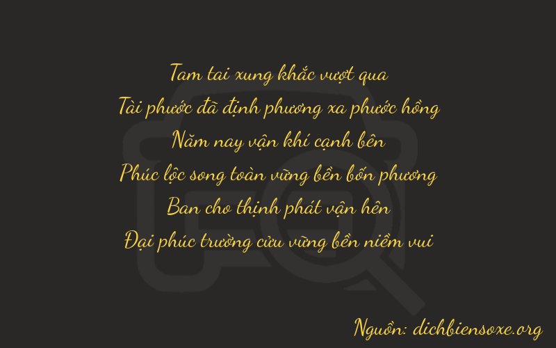 Thơ dịch biển số xe 36529